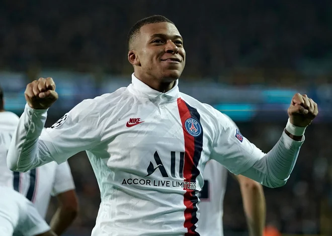 Kylian Mbappe je zabil hat-trick za PSG: FOTO: AFP