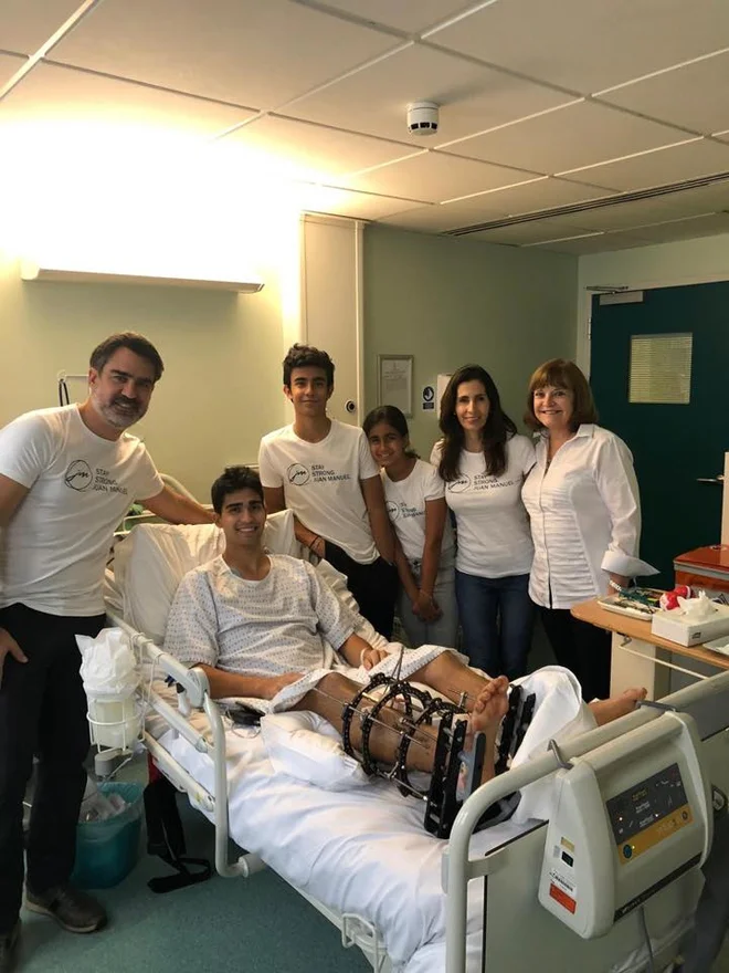Juan Manuel Correa se zaveda, da je pred njim dolga pot, vendar ostaja pozitiven. FOTO: Facebook Juna Manuel Correa