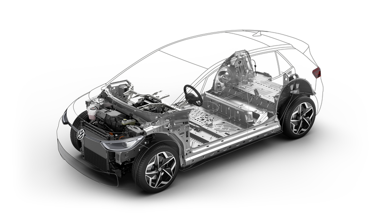 Fotografija: Volkswagen s svojo povsem novo platformo očitno stavi na baterijske električne avtomobile. Foto Volkswagen