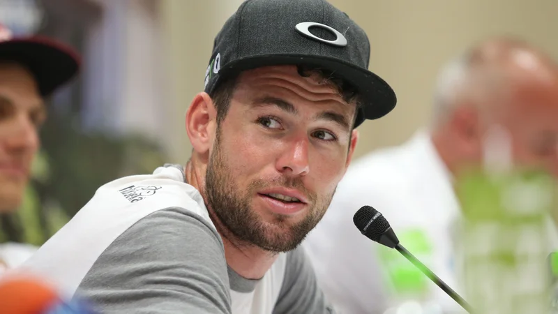 Fotografija: Mark Cavendish se veseli sodelovanja s slovenskimi kolesarji. FOTO: Tadej Regent