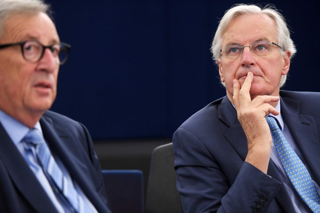 Bo odhajajočemu predsedniku evropske komisije Jean-Claudu Junckerju in glavnemu pogajalcu Michelu Barnieru uspelo rešiti vprašanje brexita do izteka mandata aktualne komisije? FOTO: AFP