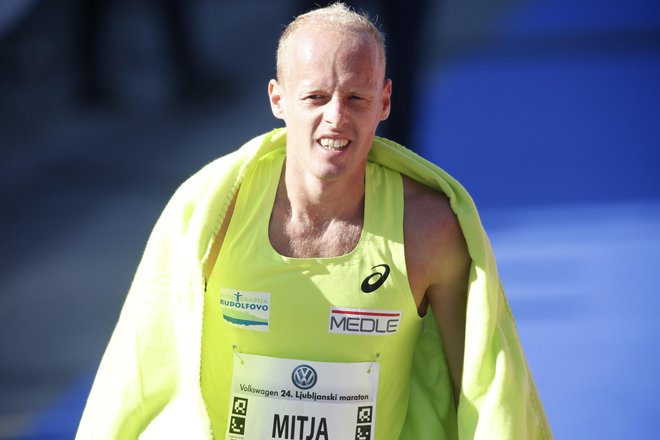 Mitja Krevs,zmagovalec teka na 21 kilometrov. Foto Roman Šipić