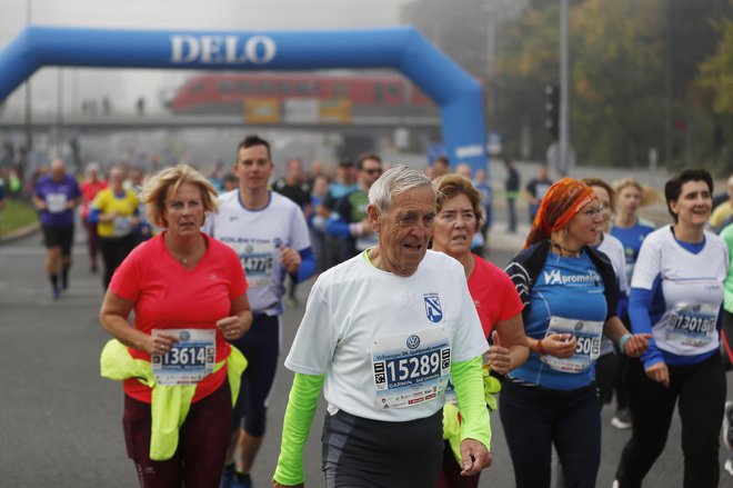 Štart 10 km Ljubljanski maraton. Foto Leon Vidic