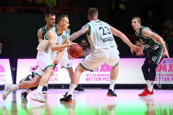 Klemen Prepelič in Alen Omić bosta nabrušeno pričakala Ljubljančane. FOTO: EuroCup