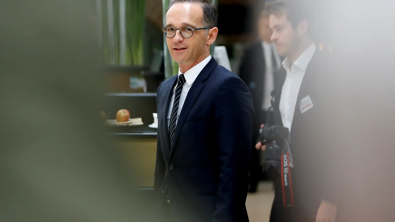 Fotografija: Heiko Maas, nemški zunanji minister. FOTO: Leonhard Foeger Reuters