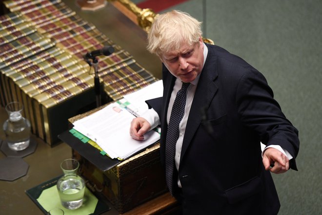 Boris Johnson namerava na volitvah dobiti dokončni mandat za izvedbo brexita. Foto Reuters