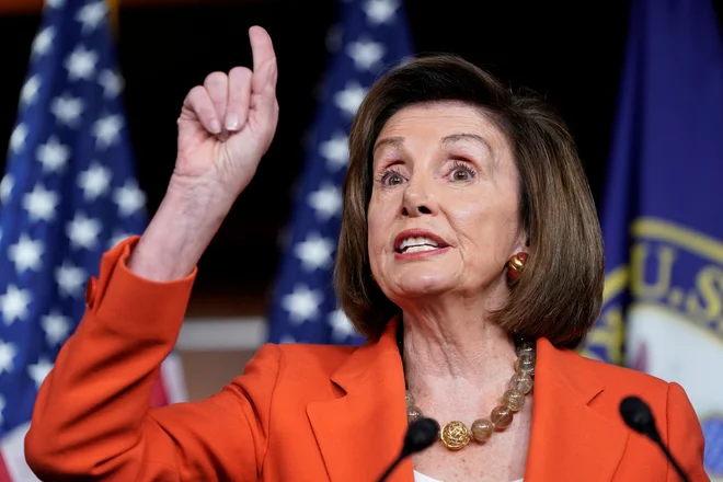 Demokratska predsednica predstavniškega doma Nancy Pelosi. Foto Joshua Roberts Reuters