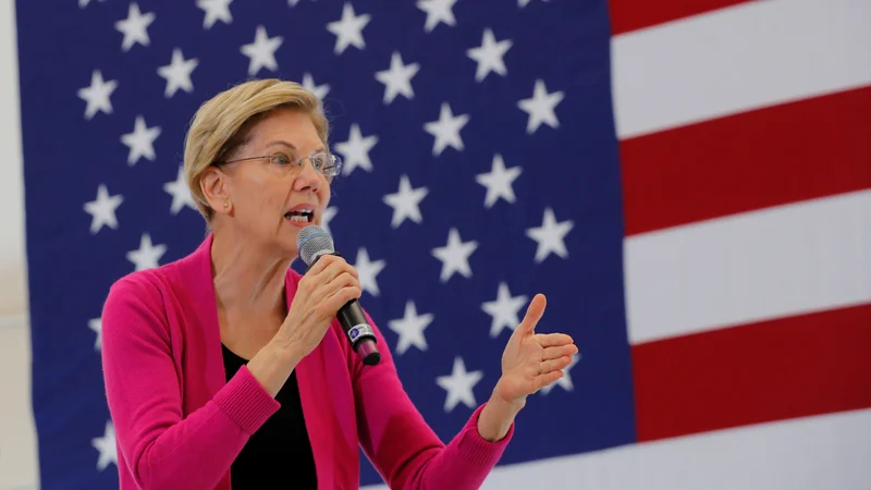 Fotografija: Elizabeth Warren podpira čedalje več Američanov. FOTO: Brian Snyder/Reuters