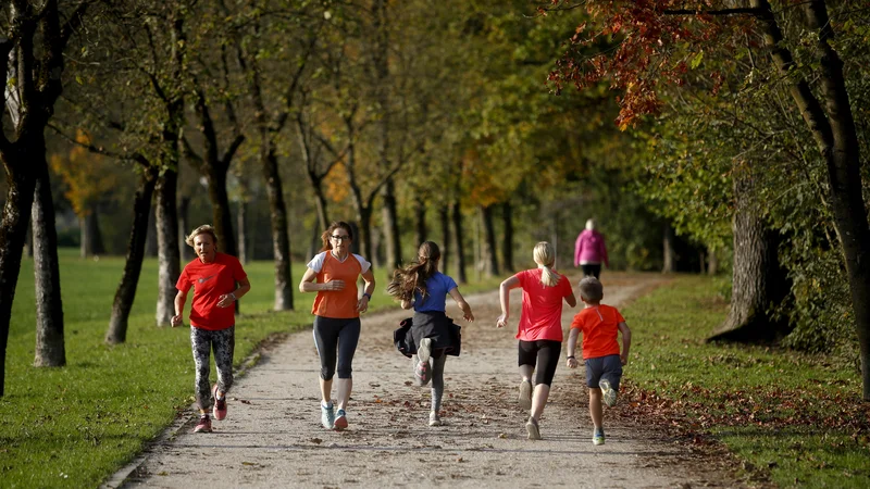 Fotografija: Ne glede na to, s katerim športom se ukvarjate in kakšni so vaši športni cilji, je tek v jeseni odličen trening za vsak šport. FOTO: Roman Šipić/Delo