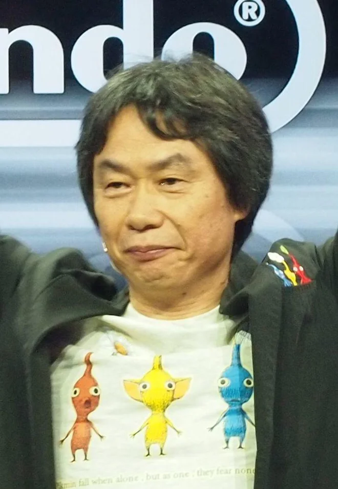 Šigeru Mijamoto je ustvaril ikonične franšize iger, kot so donkey kong, mario bros, star fox in the legend of Zelda.<br />
Foto Wikipedija