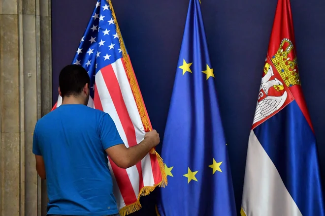 Trump vidi priložnost v praznini, ki je nastala zaradi nesoglasij med Berlinom in Parizom.&nbsp;Foto Afp