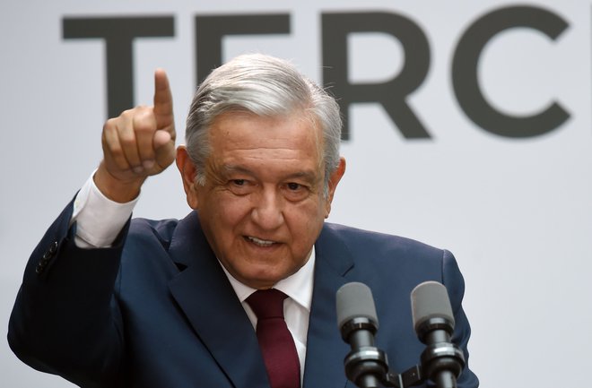 Mehiški voditelj Andrés Manuel López Obrador. FOTO: Alfredo Estrella/Afp