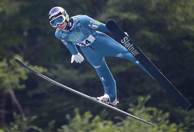 Anže Lanišek je pred mesecem dni v Klingenthalu sebi v prid odločil finale letošnje velike nagrade FIS. FOTO: Roman Šipić