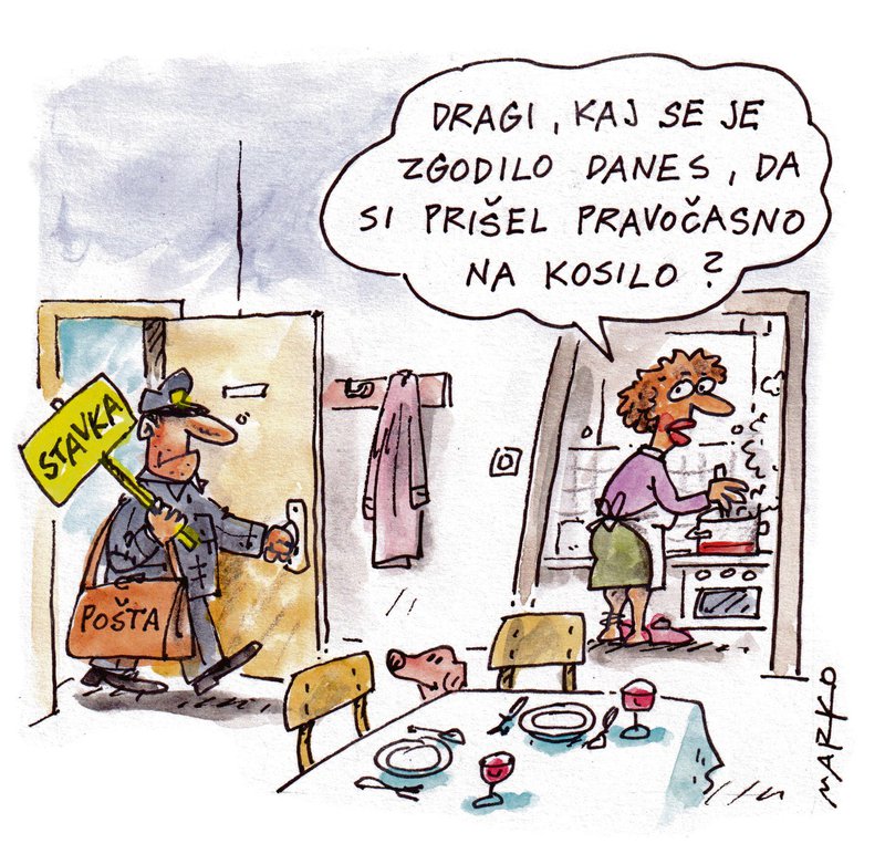 Fotografija: Karikatura: Marko Kočevar 