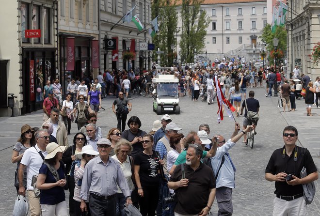 Ljubljana letos pričakuje rekordnih 2,3 milijona prenočitev. FOTO: Blaž Samec