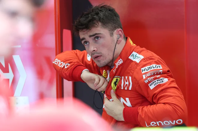 Charles Leclerc brani tretje mesto. FOTO: Reuters