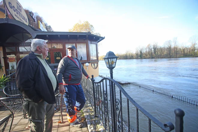 ... in pri borlskem mostu v občini Cirkulane, nedaleč od hrvaške meje. Foto Tadej Regent