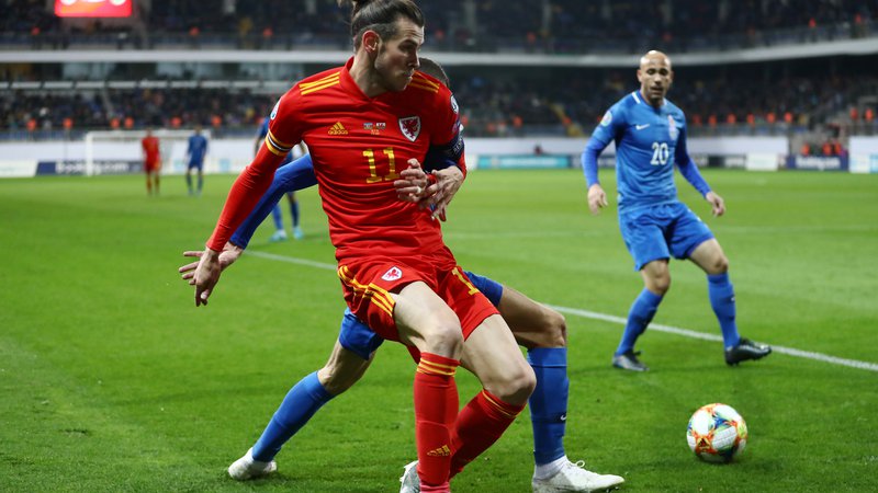 Fotografija: Gareth Bale je v Bakuju proti Azerbajdžanu (2:0)j igral le eno uro in se čuval za današnjo odločilno tekmo proti Madžarski. FOTO: Reuters