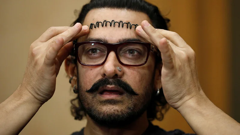 Fotografija: Amir Khan velja za enega od najvplivnejših predstavnikov indijske kinematografije. FOTO: Edgar Su/Reuters