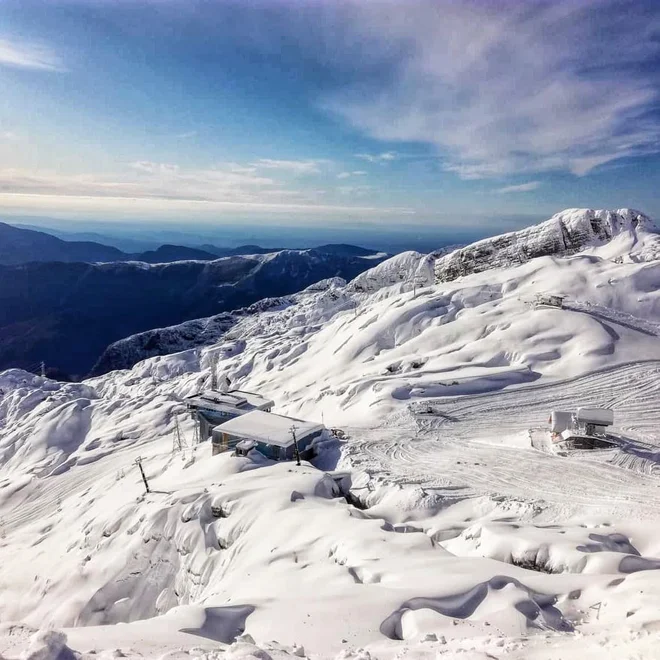 Kanin se kaže v svoji najlepši podobi. Foto Dejan Sedej