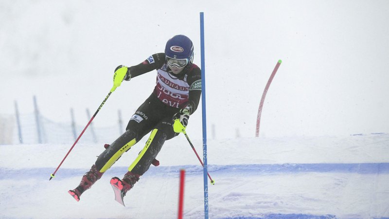 Fotografija: Mikaela Shiffrin je slavila 41 slalomsko zmago v svetovnem pokalu. FOTO: Reuters
