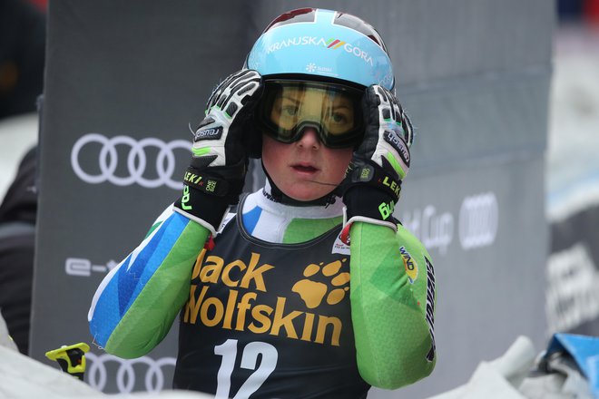 Meta Hrovat se ni znašla na zahtevni slalomski progi v Leviju. FOTO: Tomi Lombar/Delo