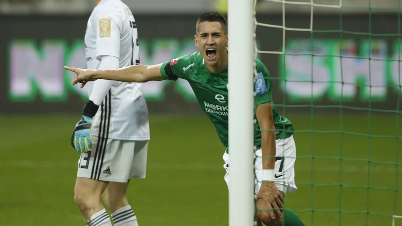 Fotografija: Olimpija je v Celju dosegla novo zmago, peto na zadnjih šestih tekmah, tako da ostaja na vrhu lestvice. FOTO: Leon Vidic