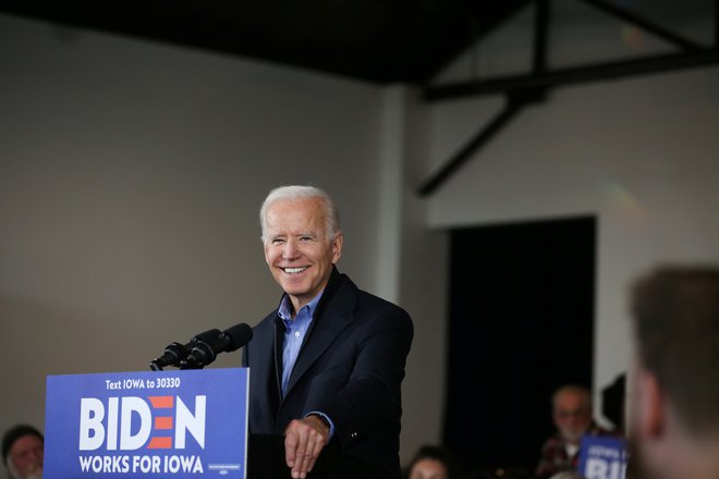 Nekdanji podpredsednik in eden od demokratskih podpredsedniških kandidatov Joe Biden. Foto Brenna Norman Reuters