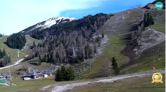 Včeraj so spletne kamere na Krvavcu kazale takšno podobo. FOTO: RTC Krvavec