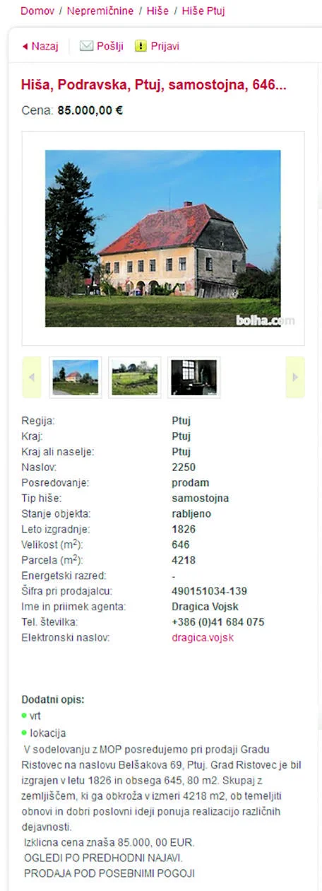 Tudi Bolha ni bila uspešna pri iskanju novega lastnika ...