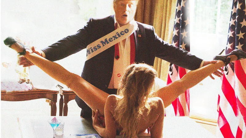 Fotografija: Donlad Trump z Miss Mehike Foto Alison Jackson
