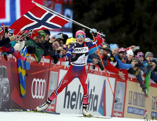 Norvežanka Therese Johaug bo na razdalji težko premagljiva. FOTO: Reuters