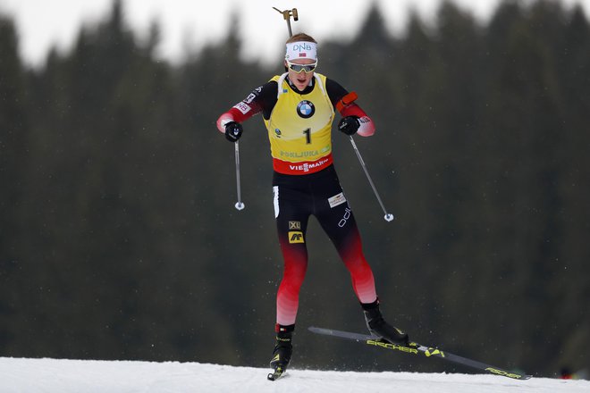 Johannes Thingnes Bø nadaljuje po poti norveških asov biatlona. FOTO: Matej Družnik/Delo