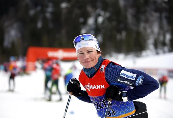 Za začetek se je v slovenskem taboru najbolje odrezala Katja Višnar. FOTO: Matej Družnik/Delo