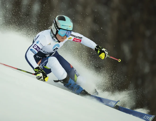Meta Hrovat na današnjem veleslalomu v Killingtonu. FOTO: Erich Schlegel/USA Today Sports