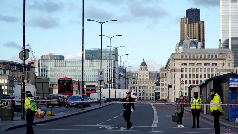 Fotografija: Londonska policija je dogodek obravnavala kot teroristično dejanje. FOTO: Niklas Halle'n/Afp