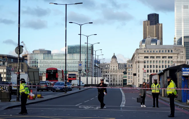 Londonska policija je dogodek obravnavala kot teroristično dejanje.&nbsp;FOTO: Niklas Halle&#39;n/Afp