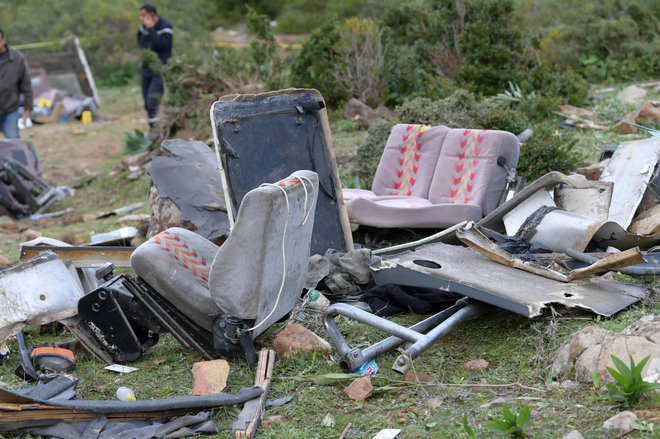 Posledice nesreče v Tuniziji. FOTO: AFP