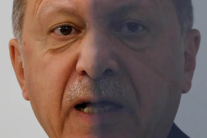 Turški predsednik Recep Tayyip Erdoğan. FOTO: Jorge Silva/Reuters