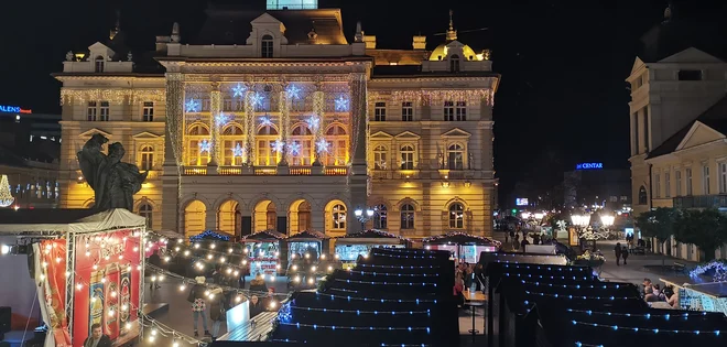 V Novem sadu som potavili 50 prazničnih hišk. FOTO: Milena Zupanič