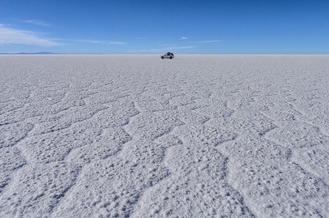 V Boliviji je Roka osupnilo največje posušeno slano jezero na svetu Salar de Uyuni. FOTO: Rok Hočevar