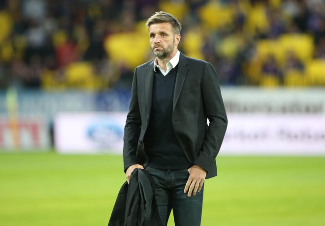Igor Bičan je bil trener Olimpije, ki je v drugem delu sezone nadoknadila zaostanek za po jesenskem delu porvenstvu vodilnim Mariborom. FOTO: Tadej Regent/Delo