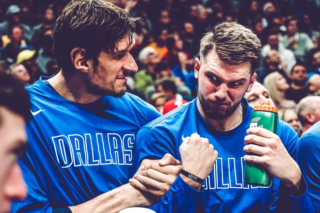 Luka Dončić in Boban Marjanović sta dobra prijatelja. FOTO: Twitter