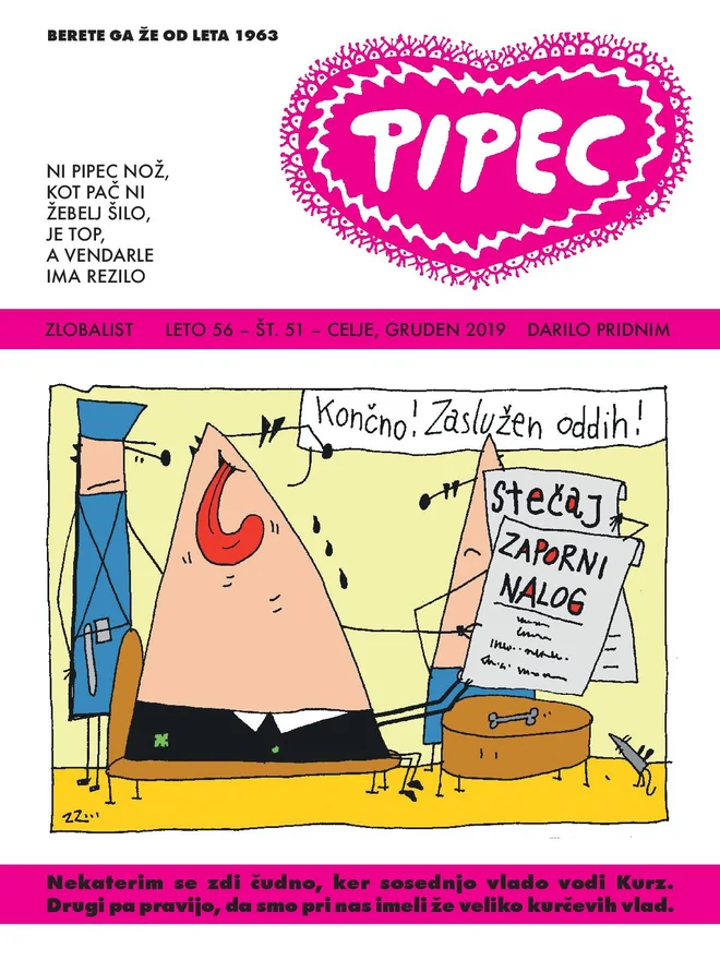 Ali je Pipec režimski medij, uredništvo odgovarja: &raquo;Po svoje je res režimski glede na to, da se pri urejanju in pisanju kar dosti režimo. Pa bralci tudi.&laquo; FOTO: Pipec 2019