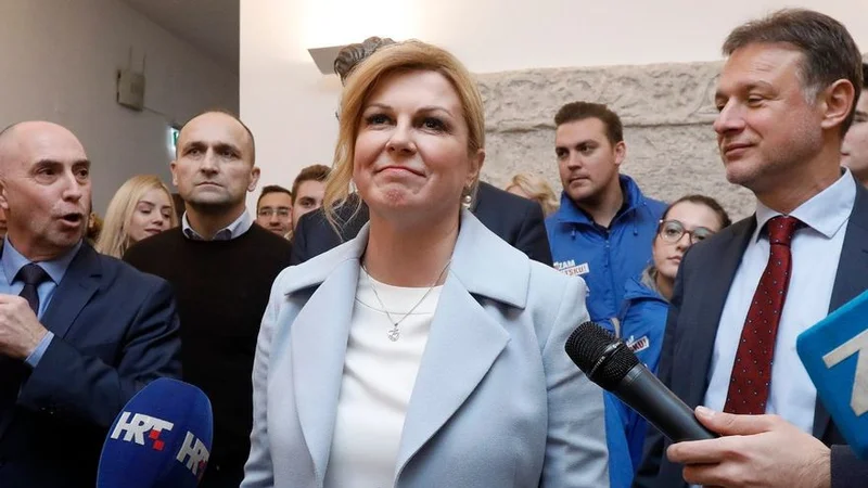 Fotografija: Kolinda Grabar-Kitarović je pred petimi leti premagala Iva Josipovića s prednostjo 33.000 glasov. FOTO: Cropix