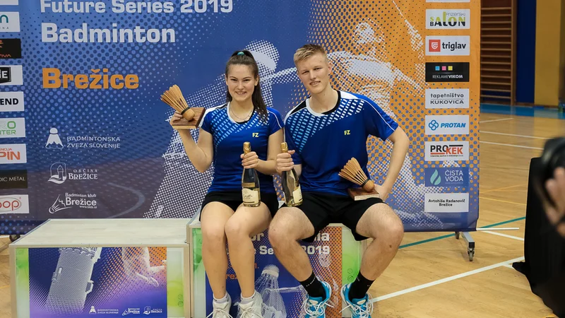 Fotografija: Petra Polanc in Miha Ivančič po zadnji zmagi v Brežicah. Foto: Aleš Polanc