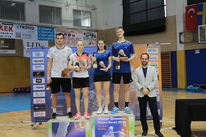 Petra in Miha, najboljša badmintonska dvojica v državi. Foto: Aleš Polanc 