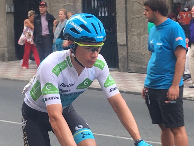 Miguel Lopez je bil včeraj zelo jezen na Movistar. Foto Miha Hočevar