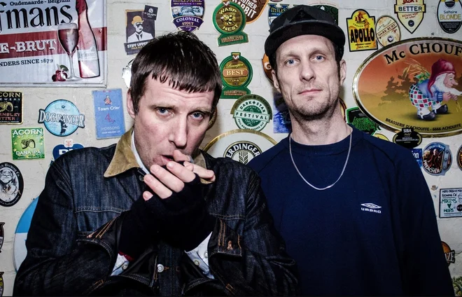 Jason Williamson (levo) in Andrew Fearn sestavljata Sleaford Mods. Foto arhiv organizatorja