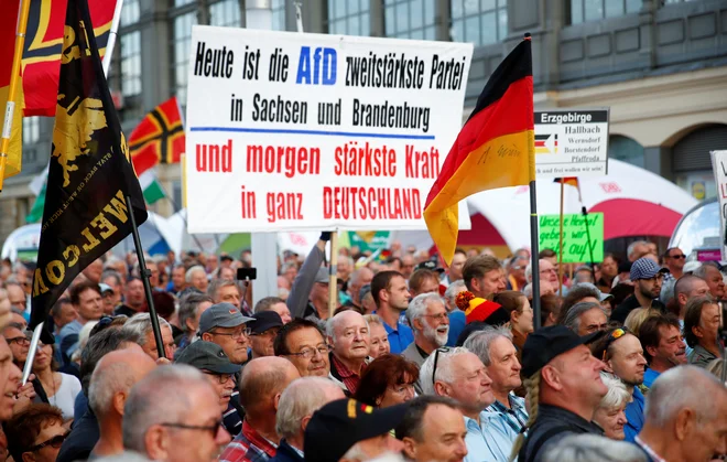Skrajno desna AfD je čedalje močnejša. Foto: Reuters